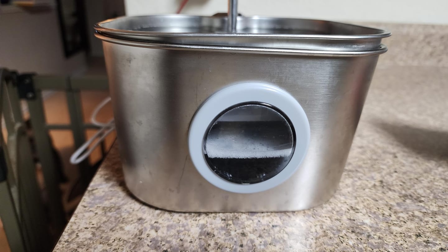 Customer photo review of AquaPurr™ Fresh Water Fountain