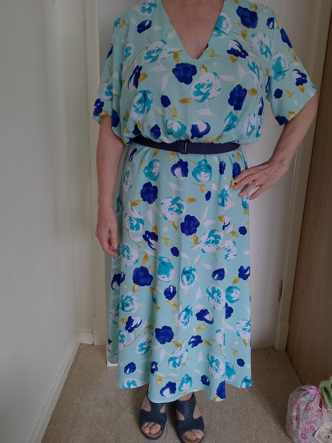 Customer photo review of Country Roses Viscose Challis Fabric