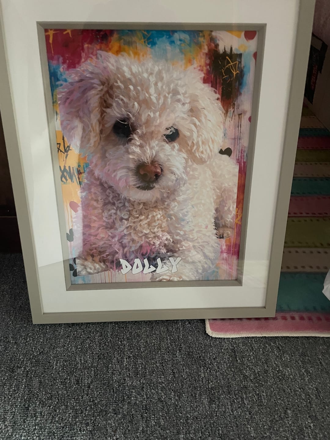 Customer photo review of Graffiti -  Personalised Poster