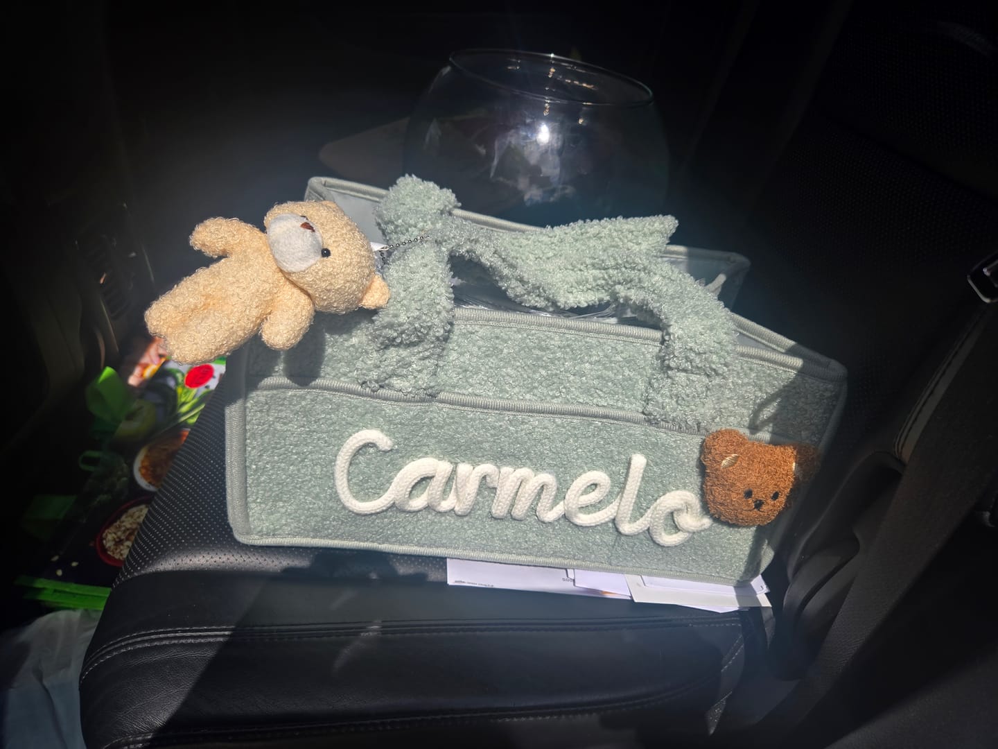 Customer photo review of K&C - Personalized Baby Storage Basket