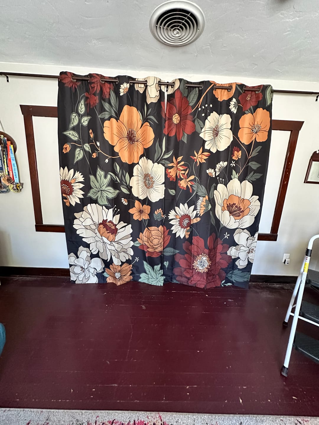 Customer photo review of Hannah Floral Blackout Curtains (2 Panels)