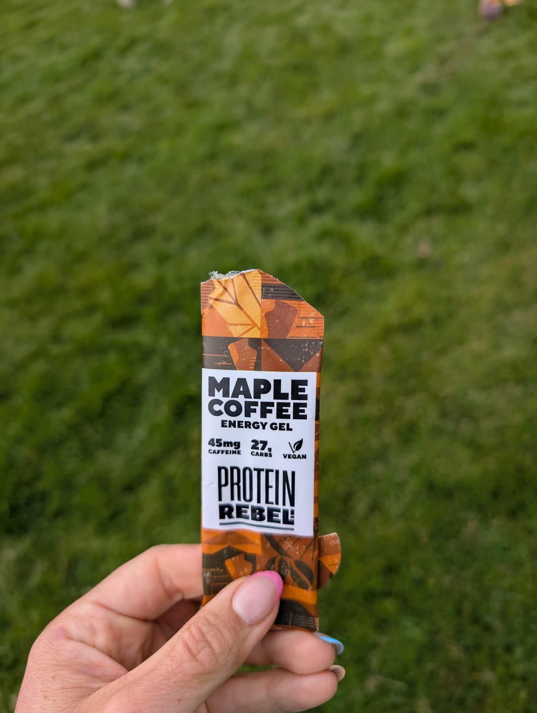 Customer photo review of Real Maple Coffee Gel for Caffeine Boost & Energy