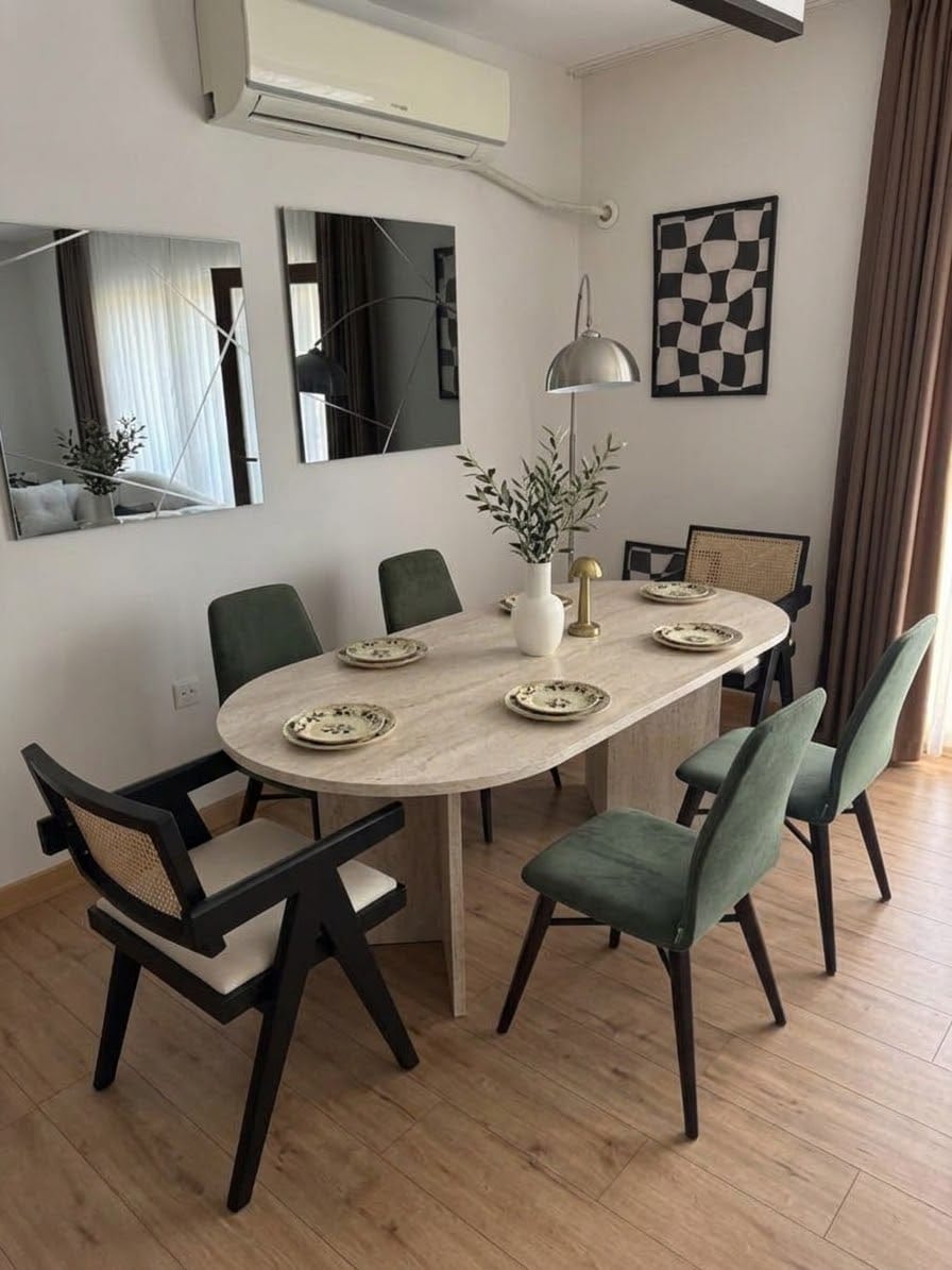 Customer photo review of Rani Home Yemek Masası Traverten 200 Cm GA-5321