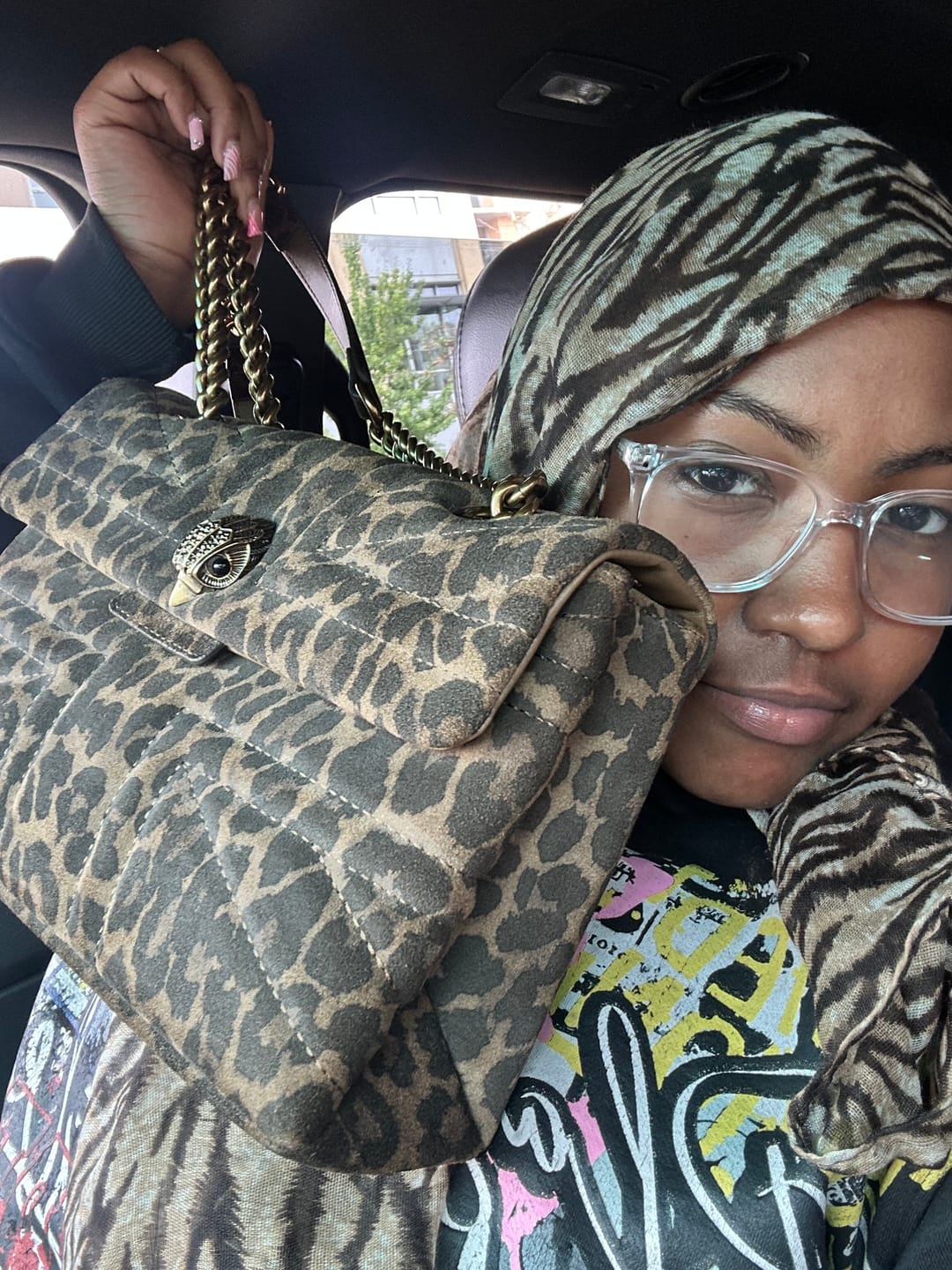 Customer photo review of Sand Zebra Hijab