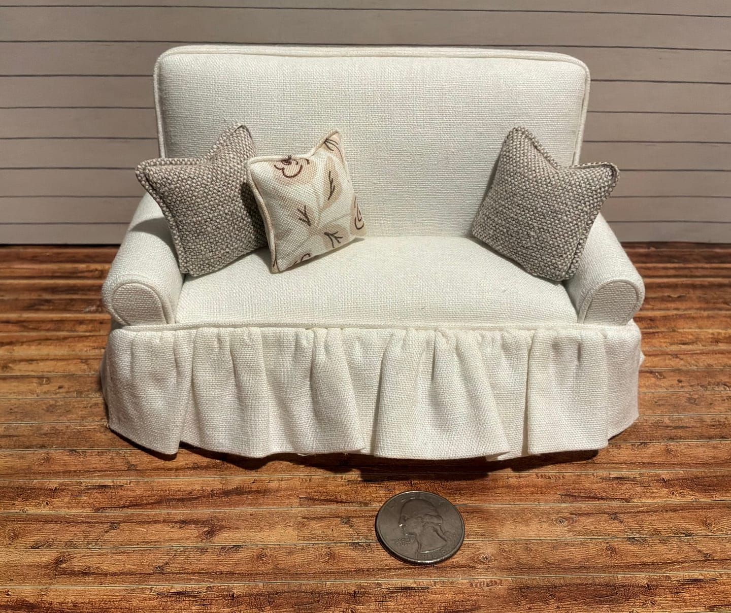 Customer photo review of Linen/Cotton Blend Fabric (Snow White)