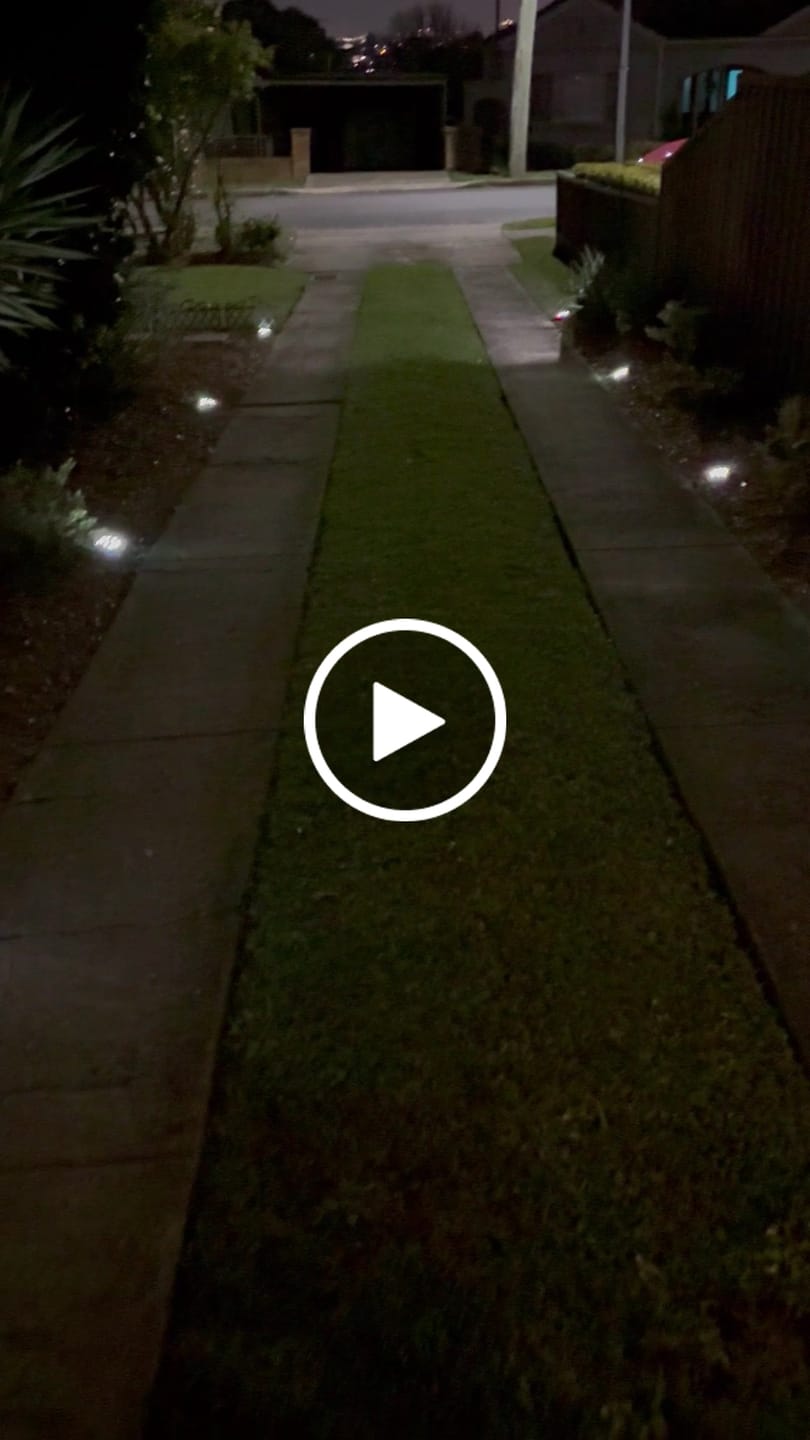 Customer video review of GardenBrite™ Onyx Solar Ground Light Pack