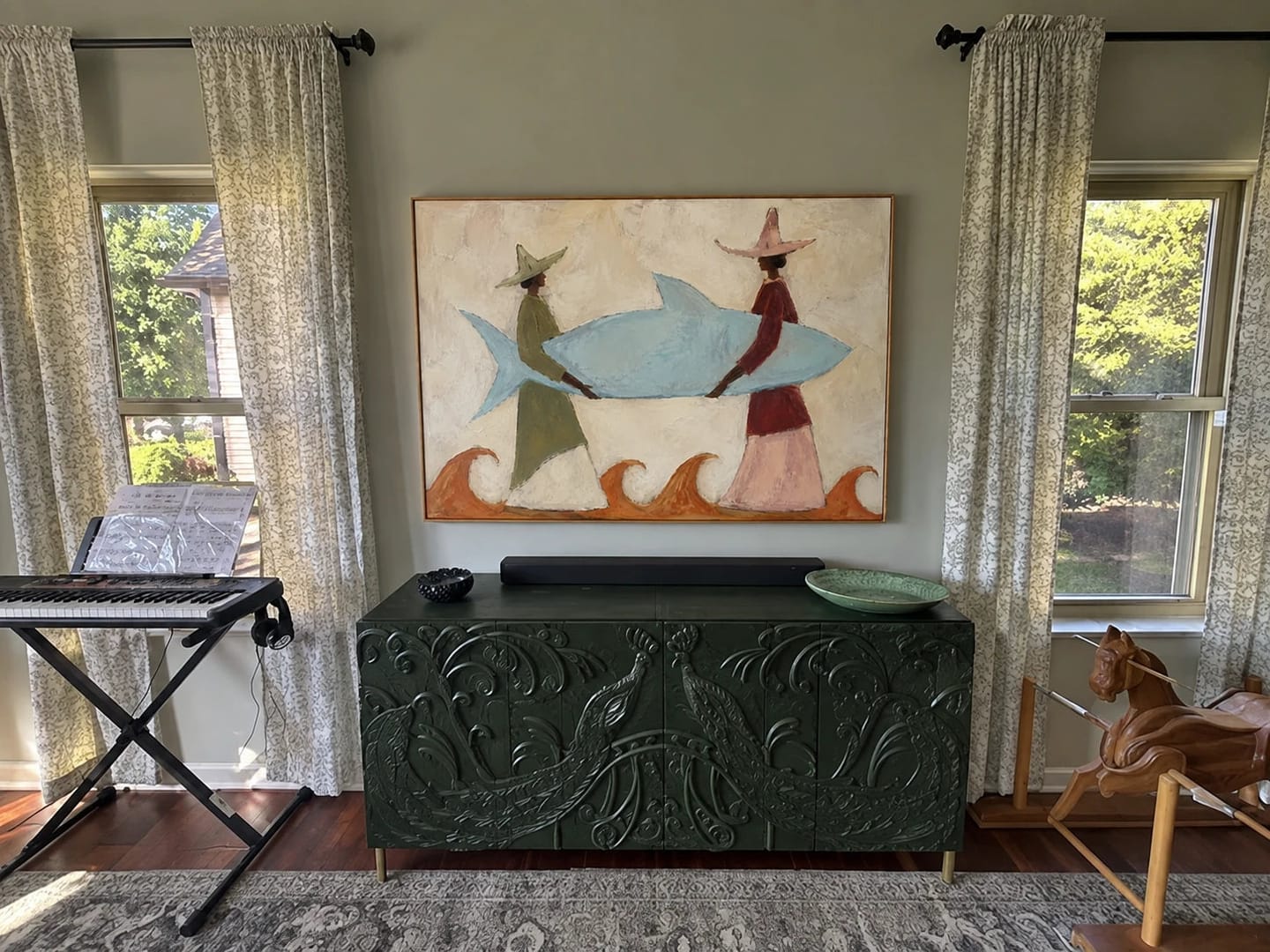Customer photo review of Modern Folk Art｜Coastal Fish Riders