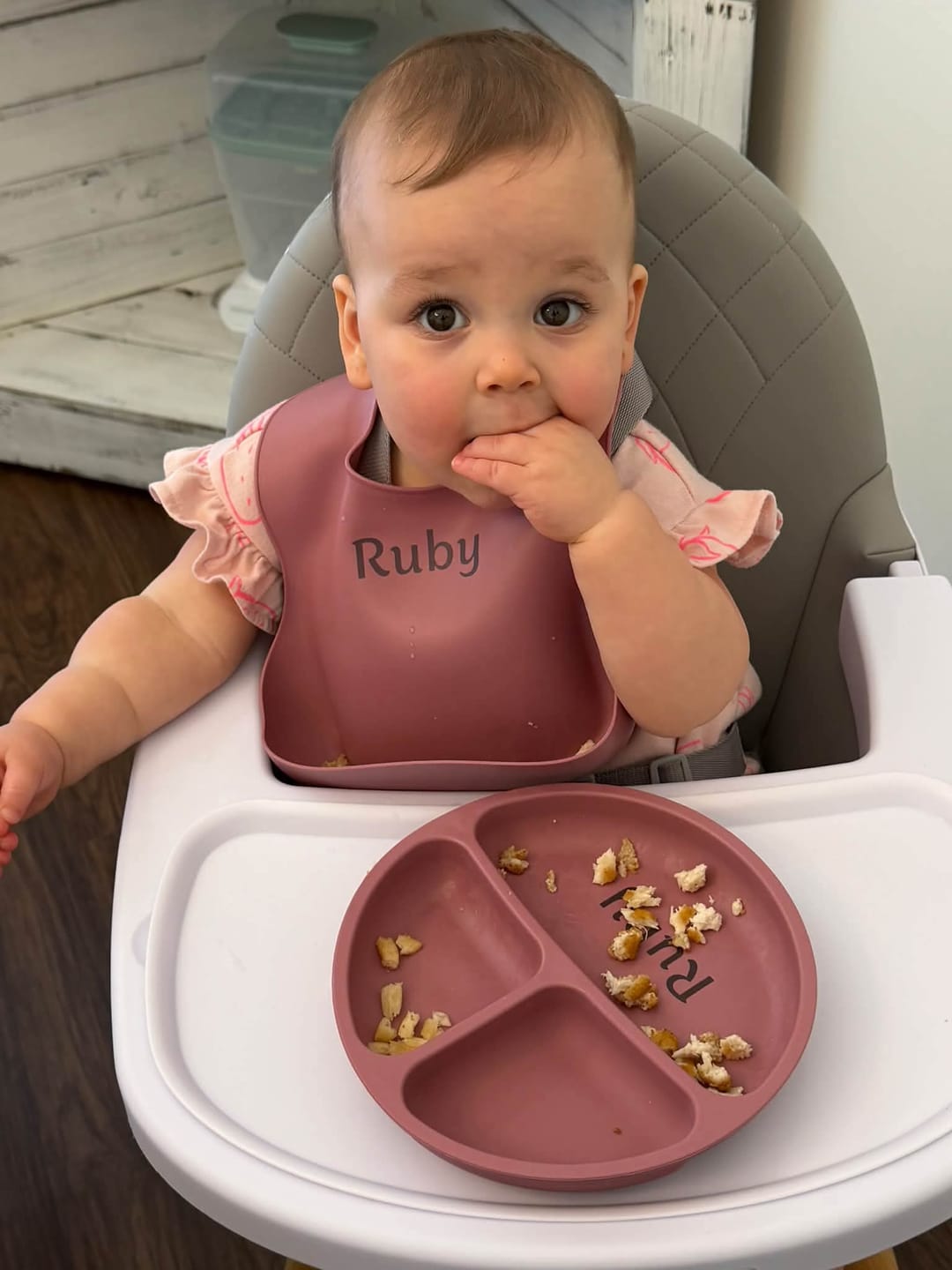 Customer photo review of Noah + Nori™ Personalized Baby Feeding Set