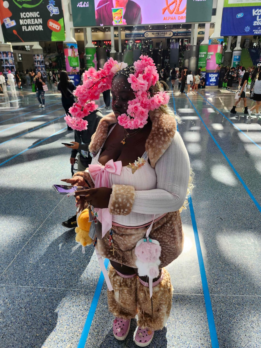 Customer photo review of My True Form Fawn Fur Bolero Cardigan