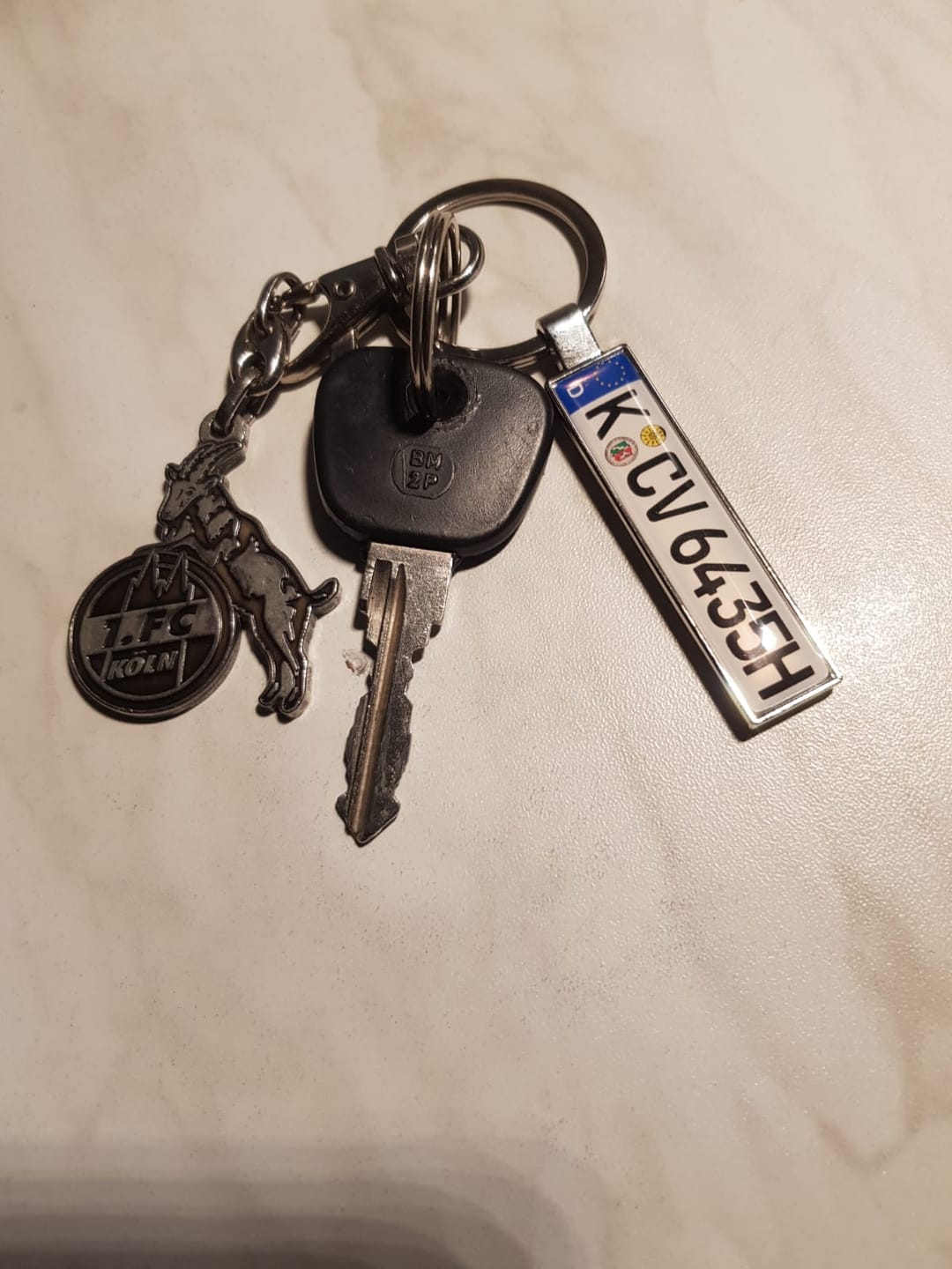 Customer photo review of Kennzeichen Schlüsselanhänger Mini Nummernschild Metall