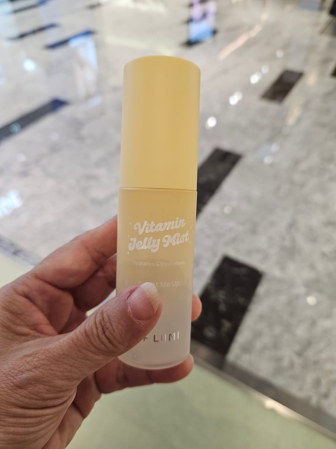 Customer photo review of Bright Me Up Vitamin Jelly Mist