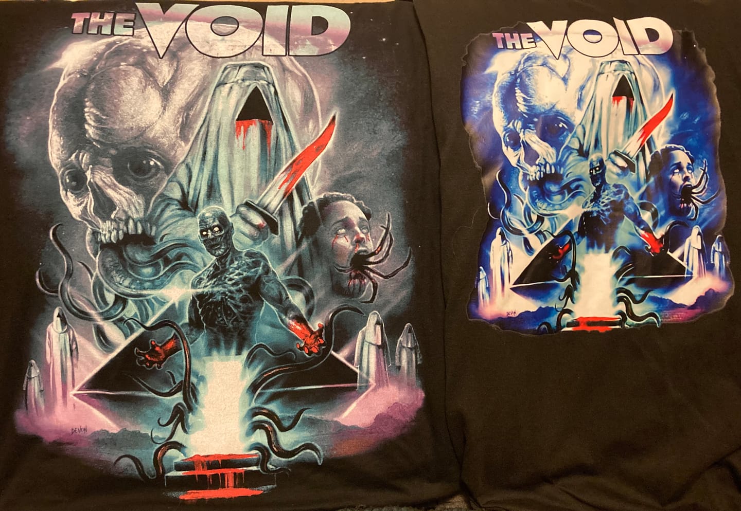 Customer photo review of THE VOID: COSMIC HORROR - T-SHIRT