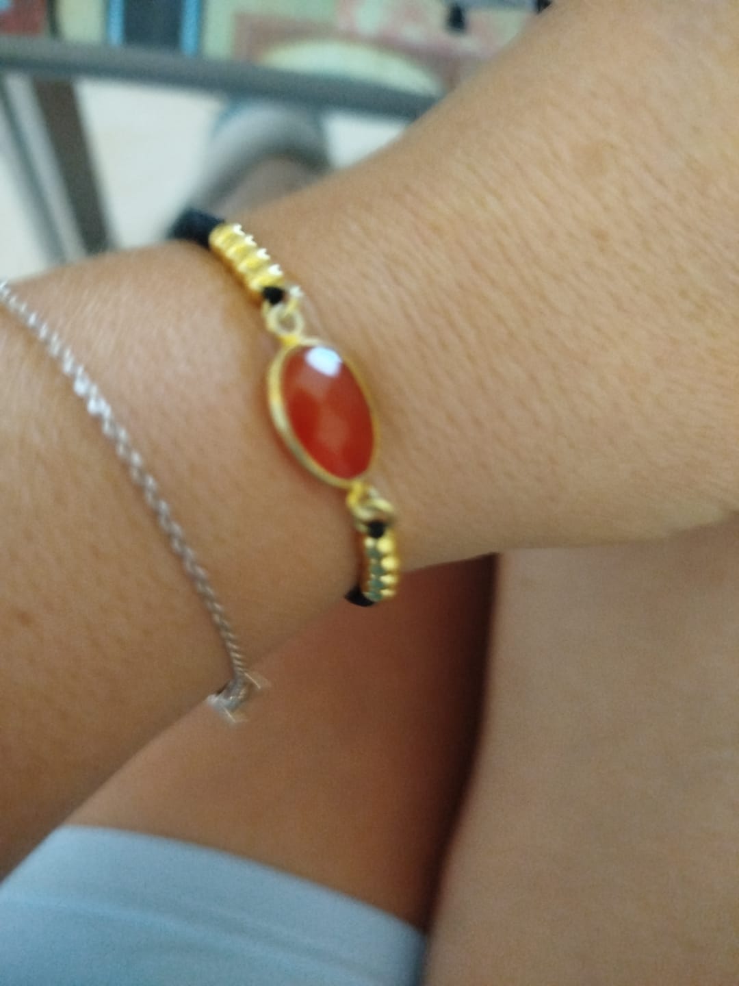 Customer photo review of Bracelet Fertilité Cornaline - Confiance, Énergie & Fécondité