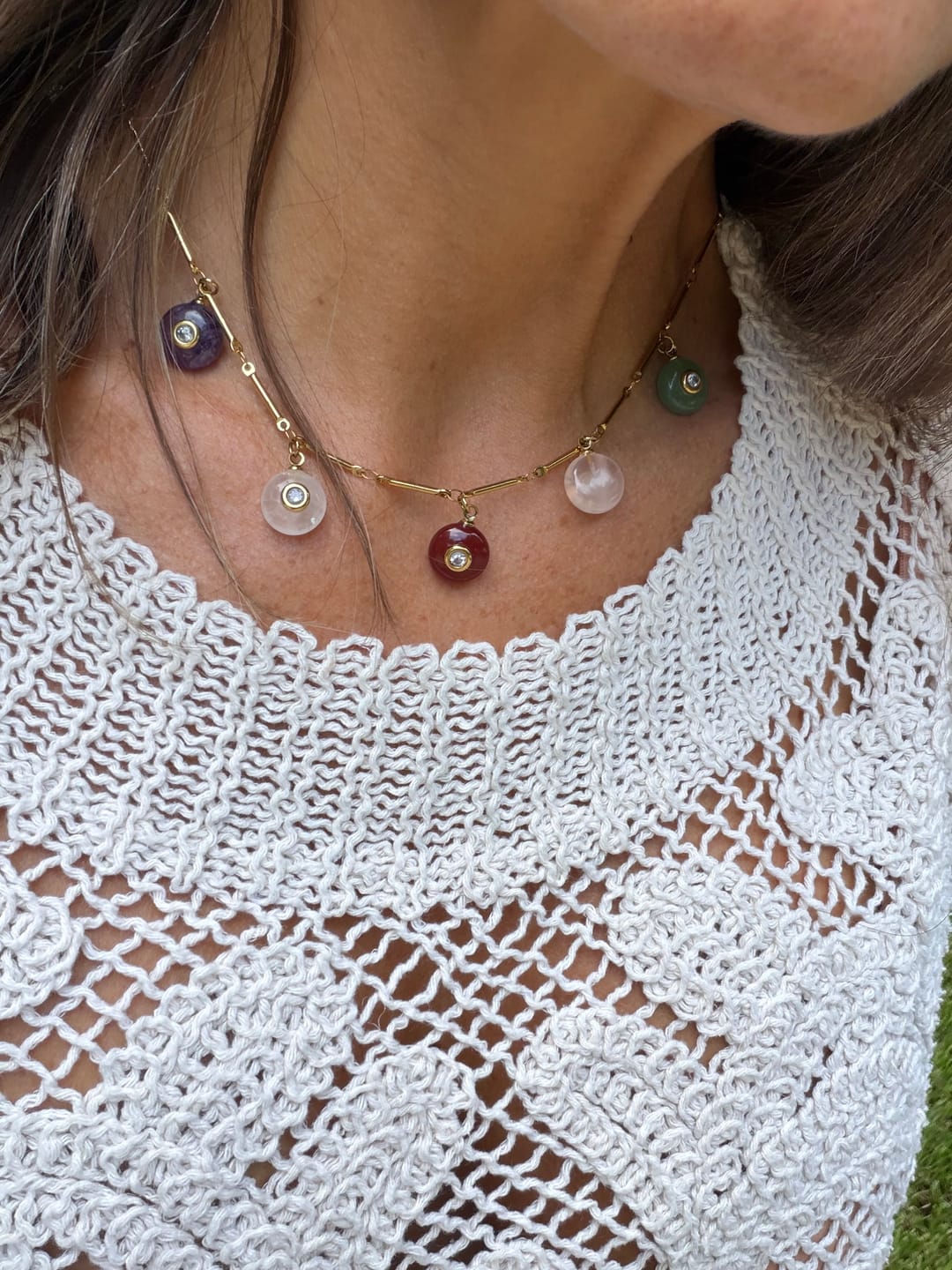 Customer photo review of GLOW Necklace