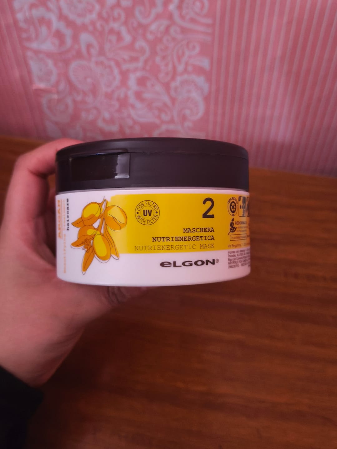 Customer photo review of Mascarilla Nutritiva Argán Supremo Elgon