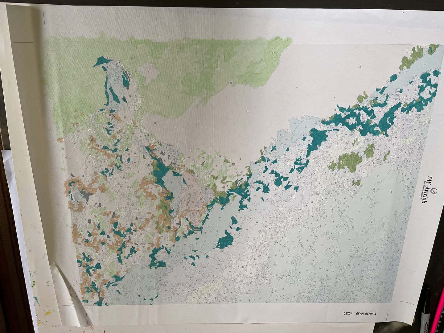 Customer photo review of Mermaid Tide | Paint by Number