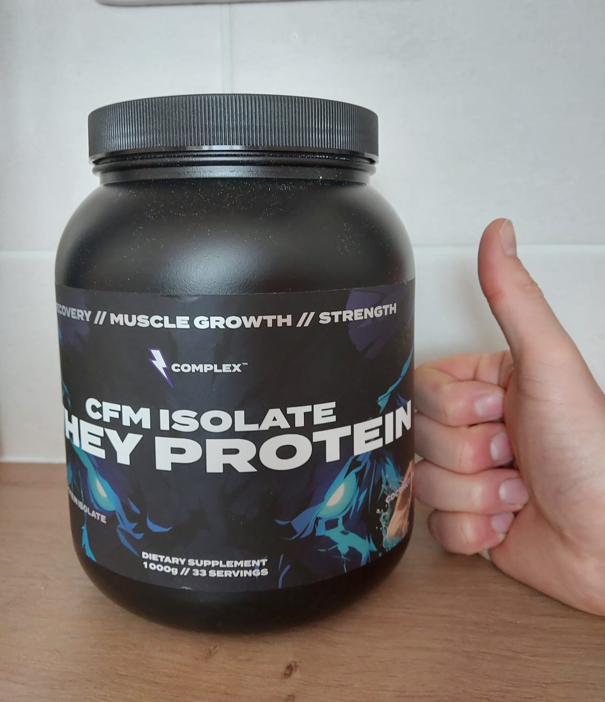 Customer photo review of CFM Whey Protein Isolate