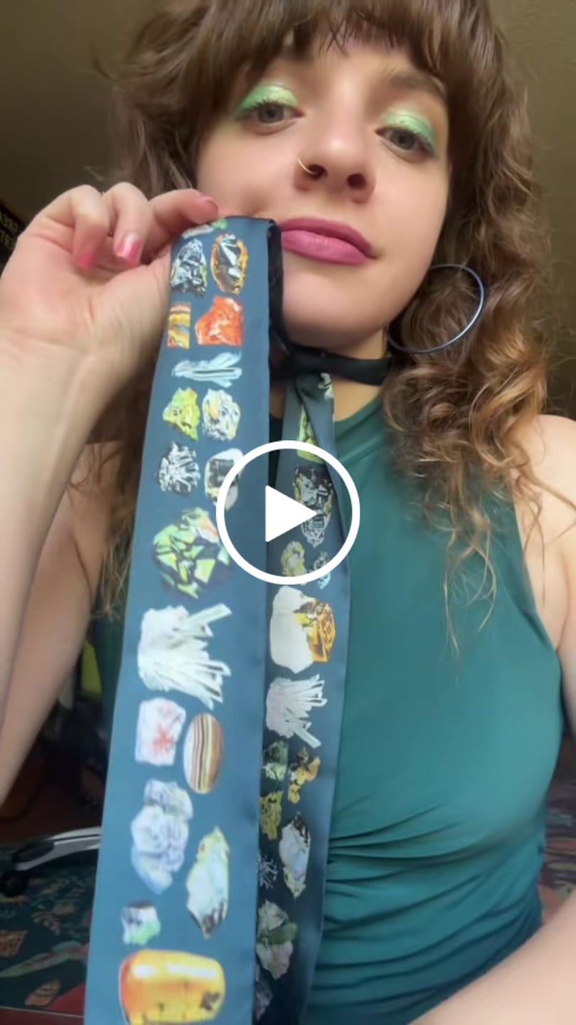 Customer video review of Crystals Skinny Scarf