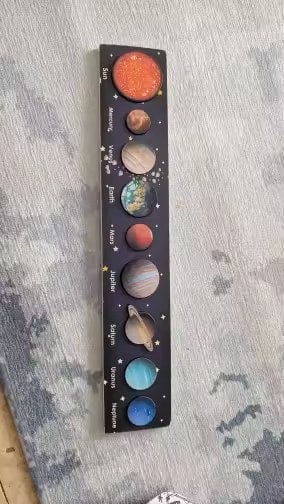 Customer photo review of Montessori Sonnensystem Puzzle Kleinkind | Interaktives Planetenpuzzle Lernspielzeug ab 2 Jahren