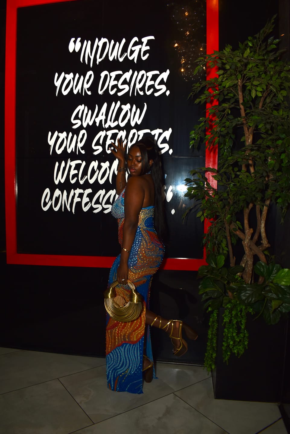 Customer photo review of Pure Fortune Blue Maxi Dress (Ready to Ship)
