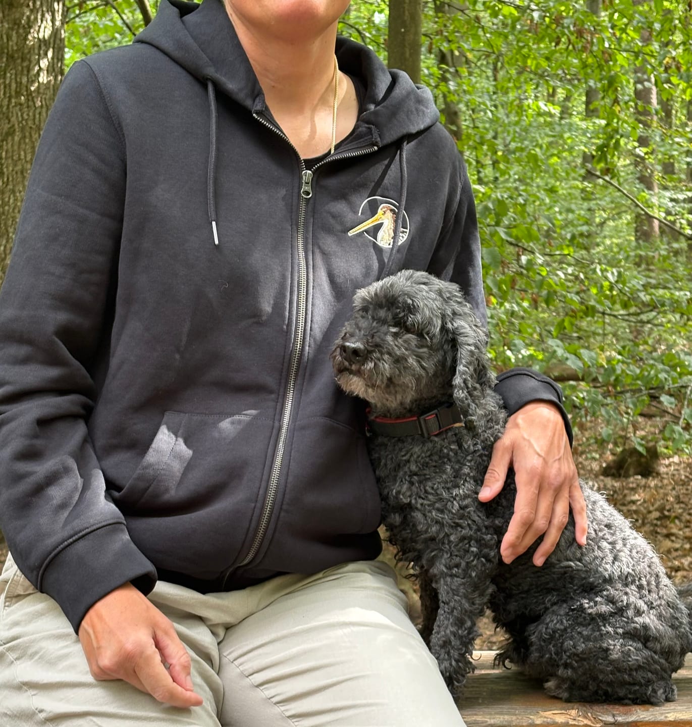 Customer photo review of Uferschnepfe Bio Unisex Zip-Hoodie Stick
