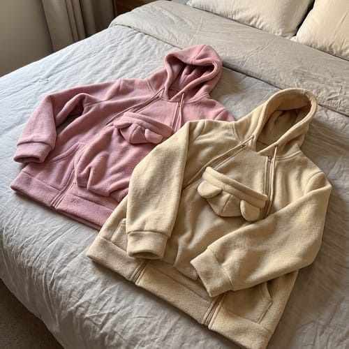 Customer photo review of MamiHoodie™ 2 in 1 Baby-Carrying Sweatshirt