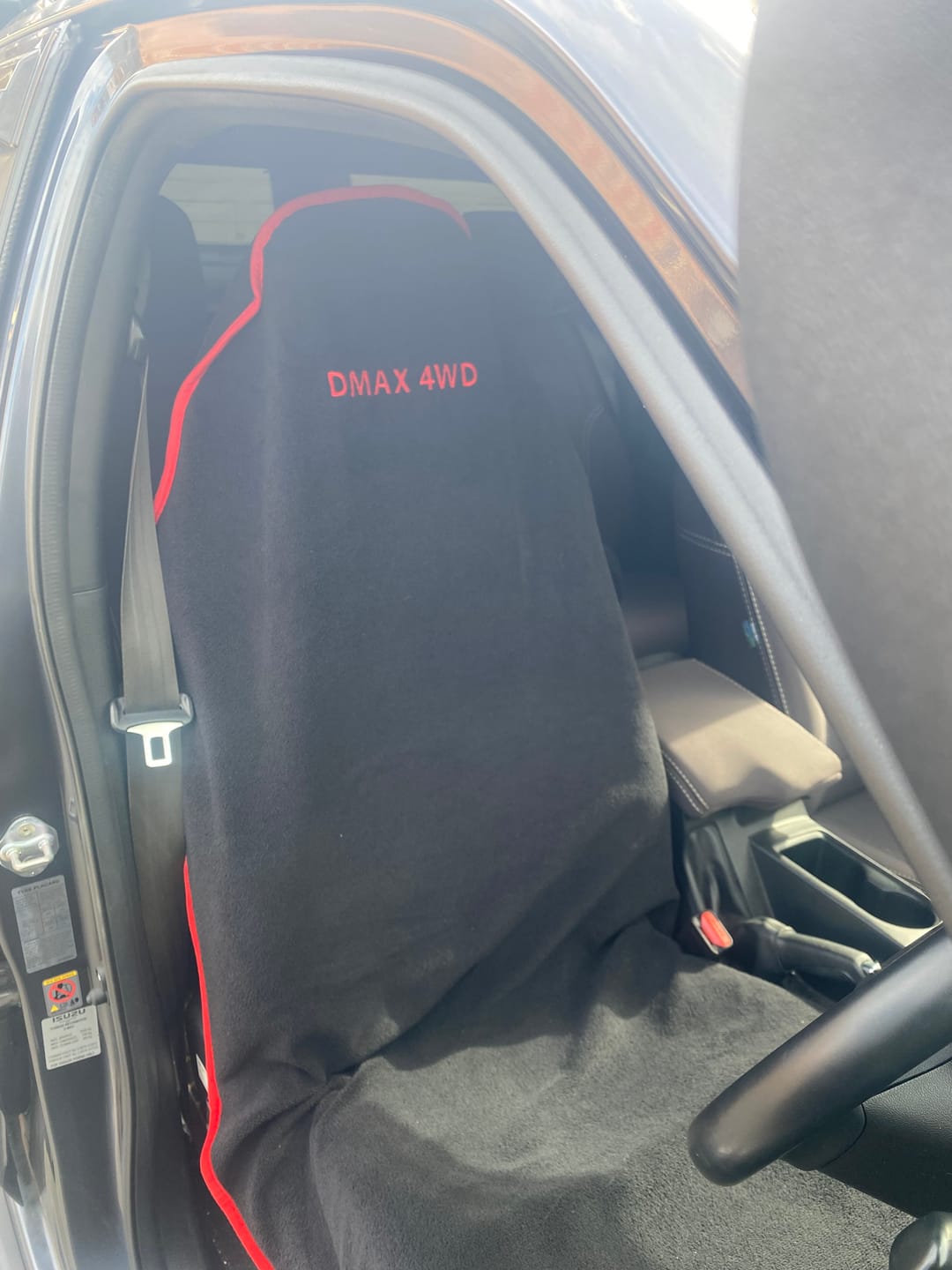 Customer photo review of Personalised Waterproof Car Seat Towel | Towel Society