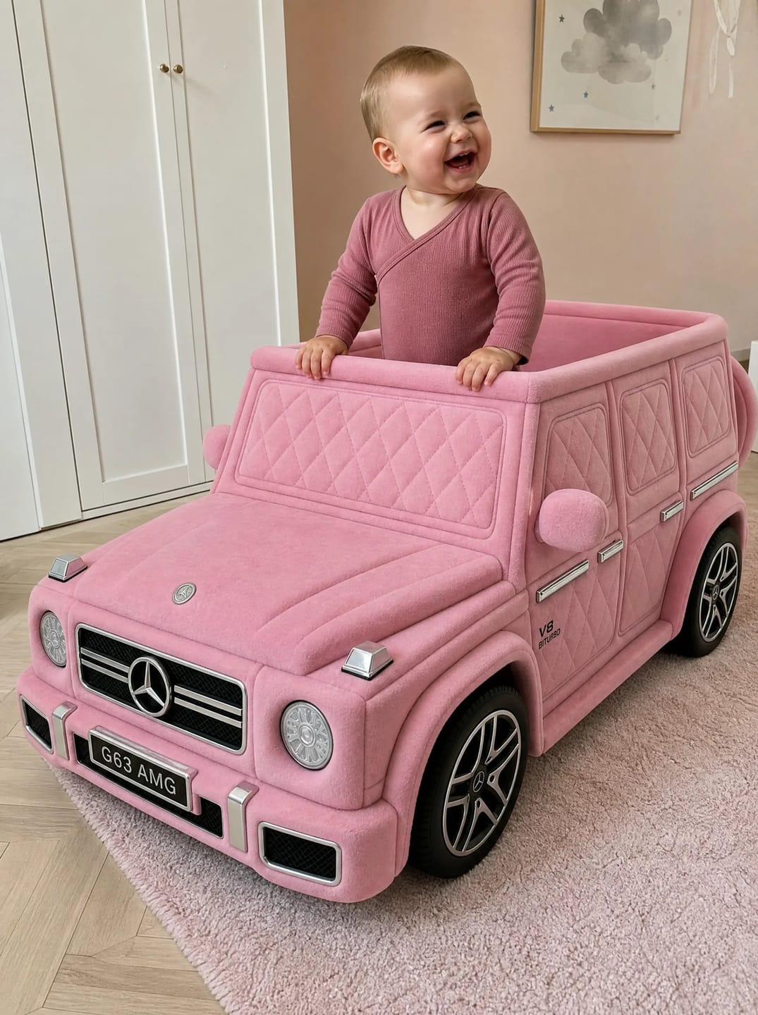 Customer photo review of BabyDrifter Luxury Car Beds for Babies