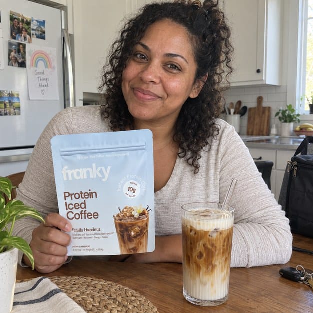 Customer photo review of Franky Protein Coffee