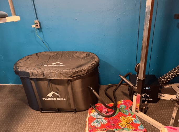 Customer photo review of Cold Plunge Chiller + Tub (MAX)