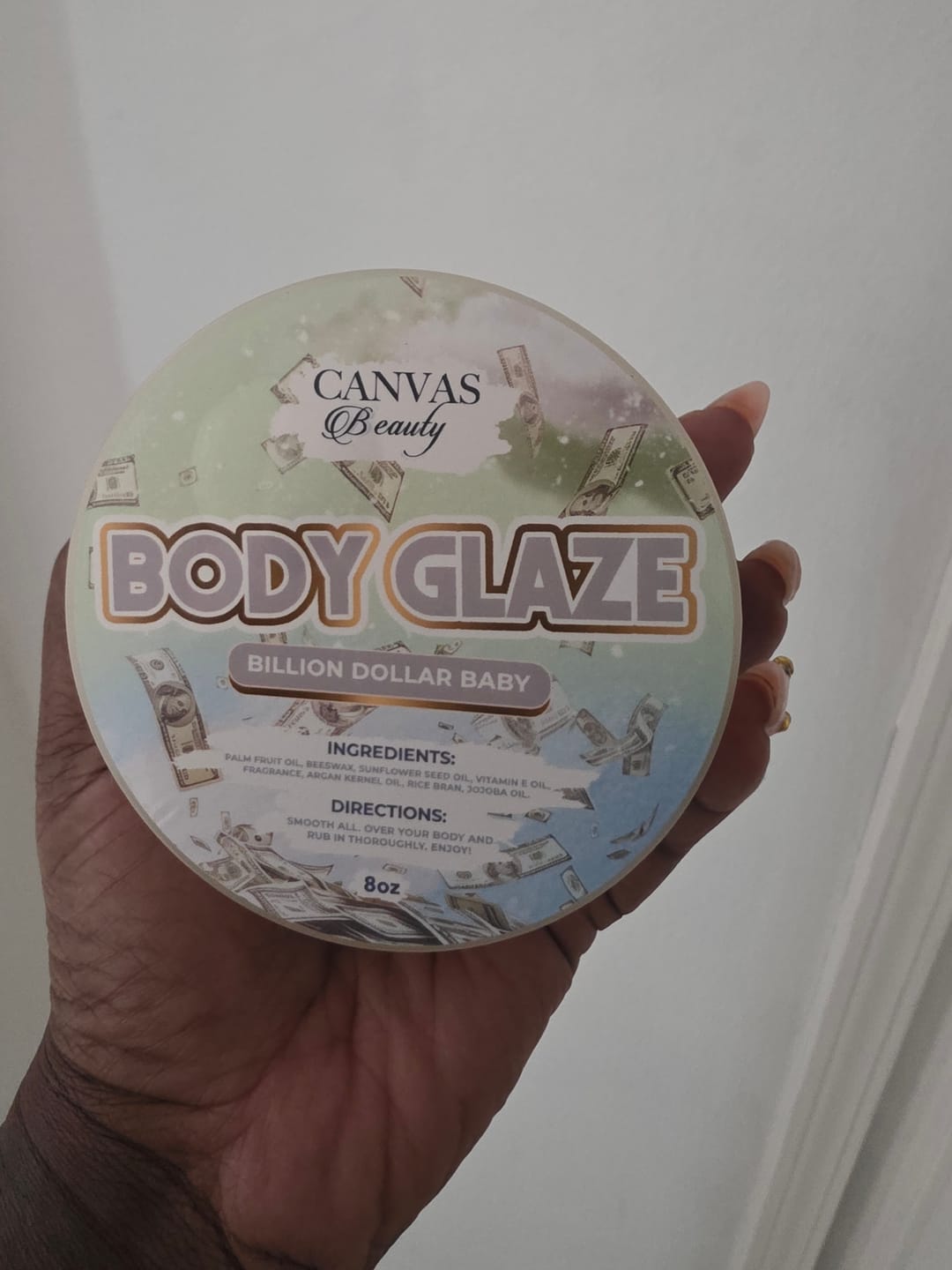 Customer photo review of BODY GLAZE: BILLION DOLLAR BABY