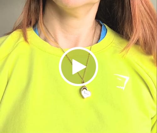 Customer video review of Heart Urn Pendant