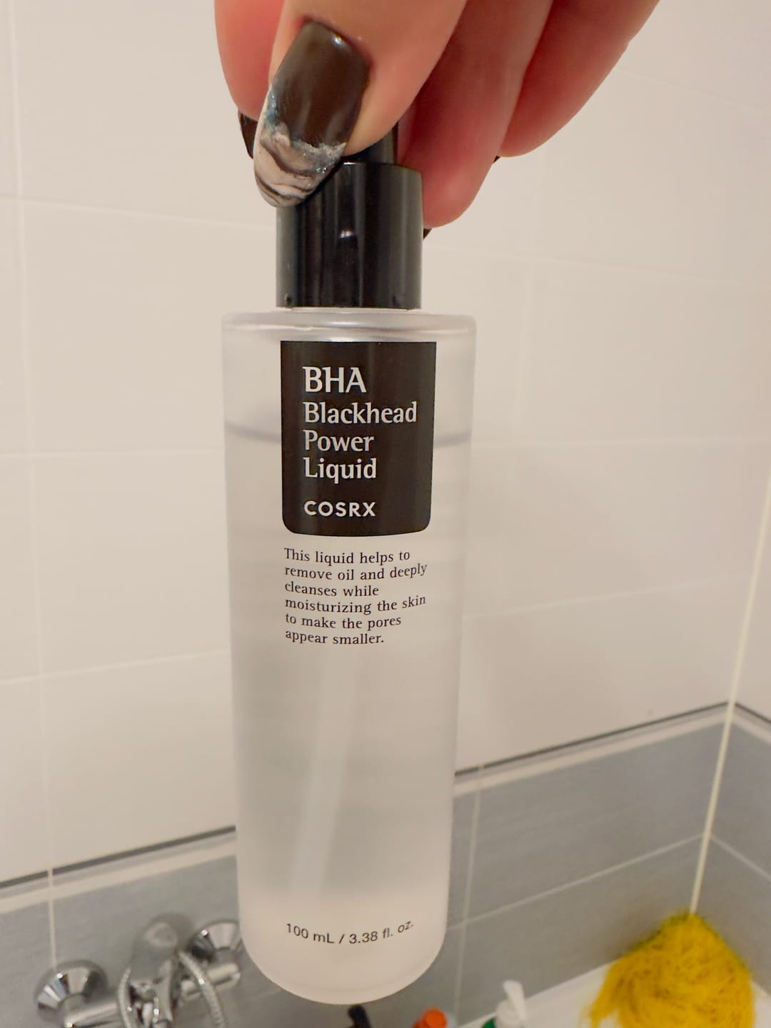 Customer photo review of Esence cīņai ar melnajiem punktiņiem Cosrx BHA Blackhead Power Liquid