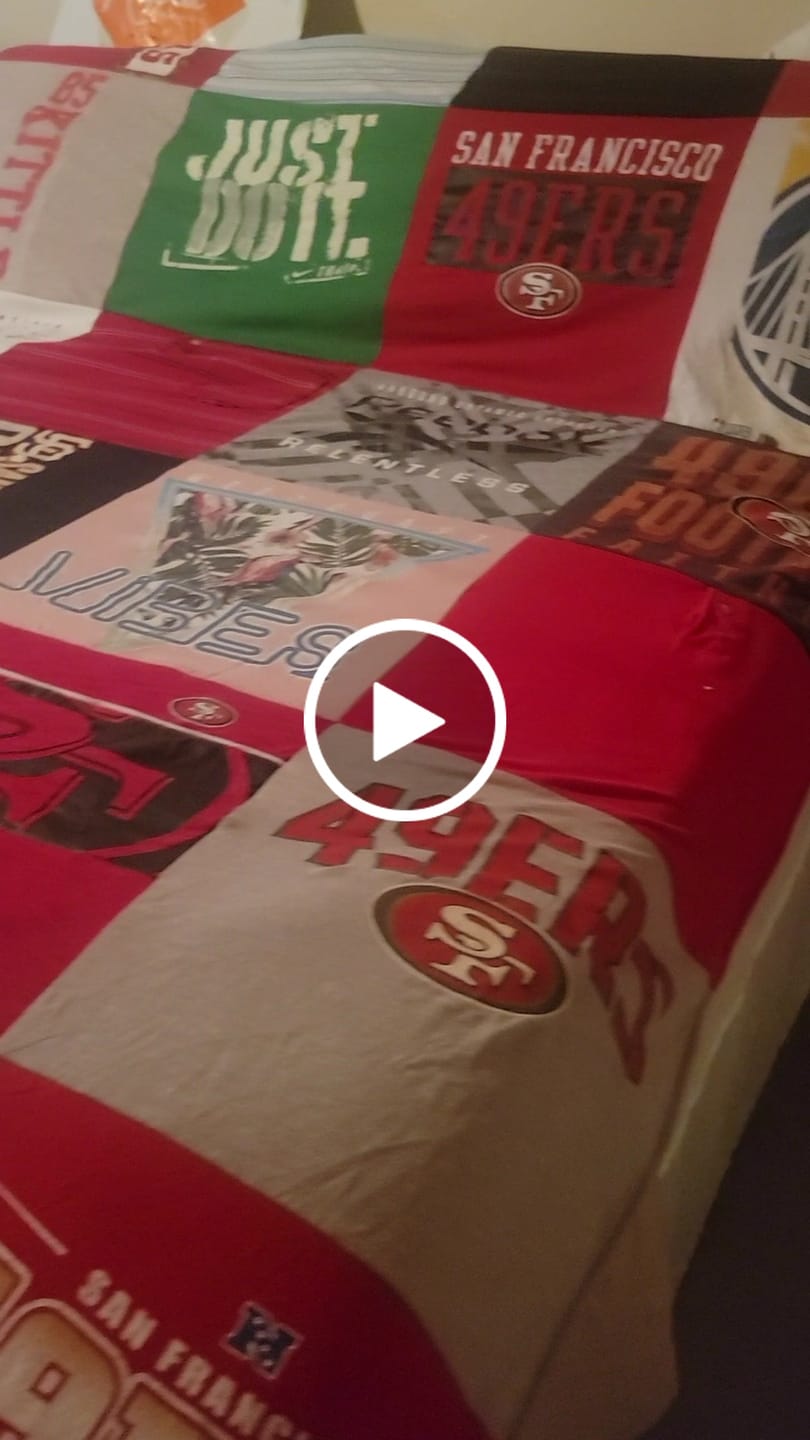 Customer video review of Project Repat T-Shirt Quilt