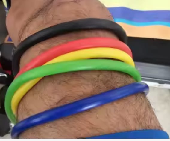 Customer photo review of Set de Bandas de Resistencia 5 Niveles