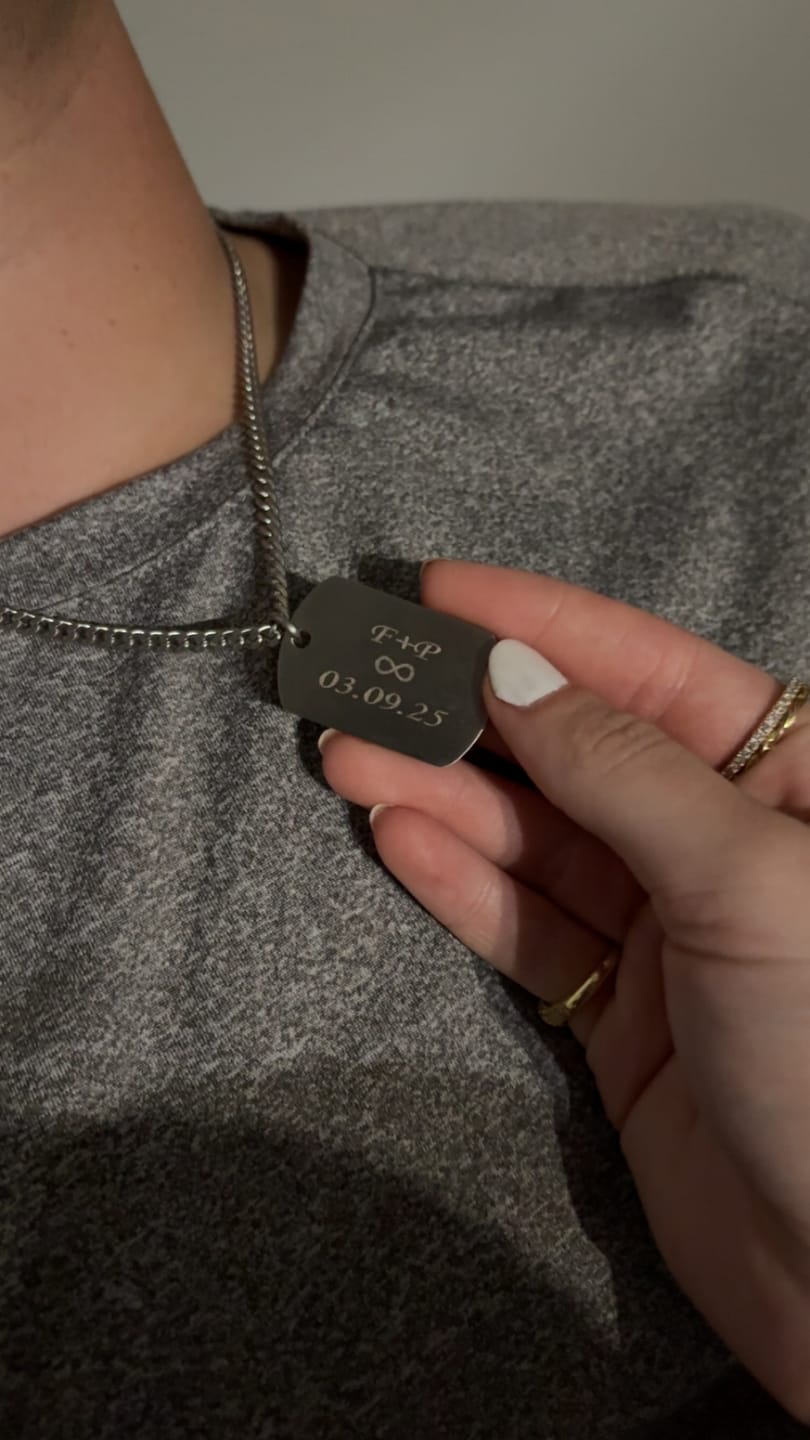 Customer photo review of Matte Dog Tag