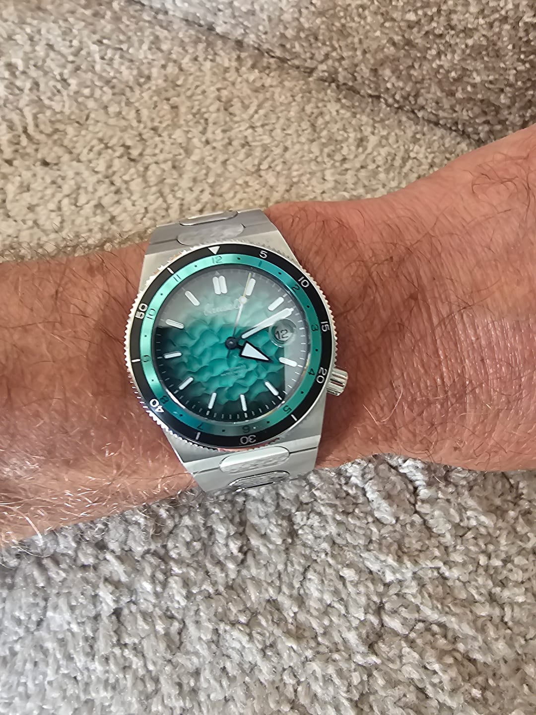 Customer photo review of Oceanic Blue
