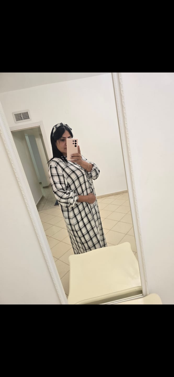 Customer photo review of גלביה משובץ