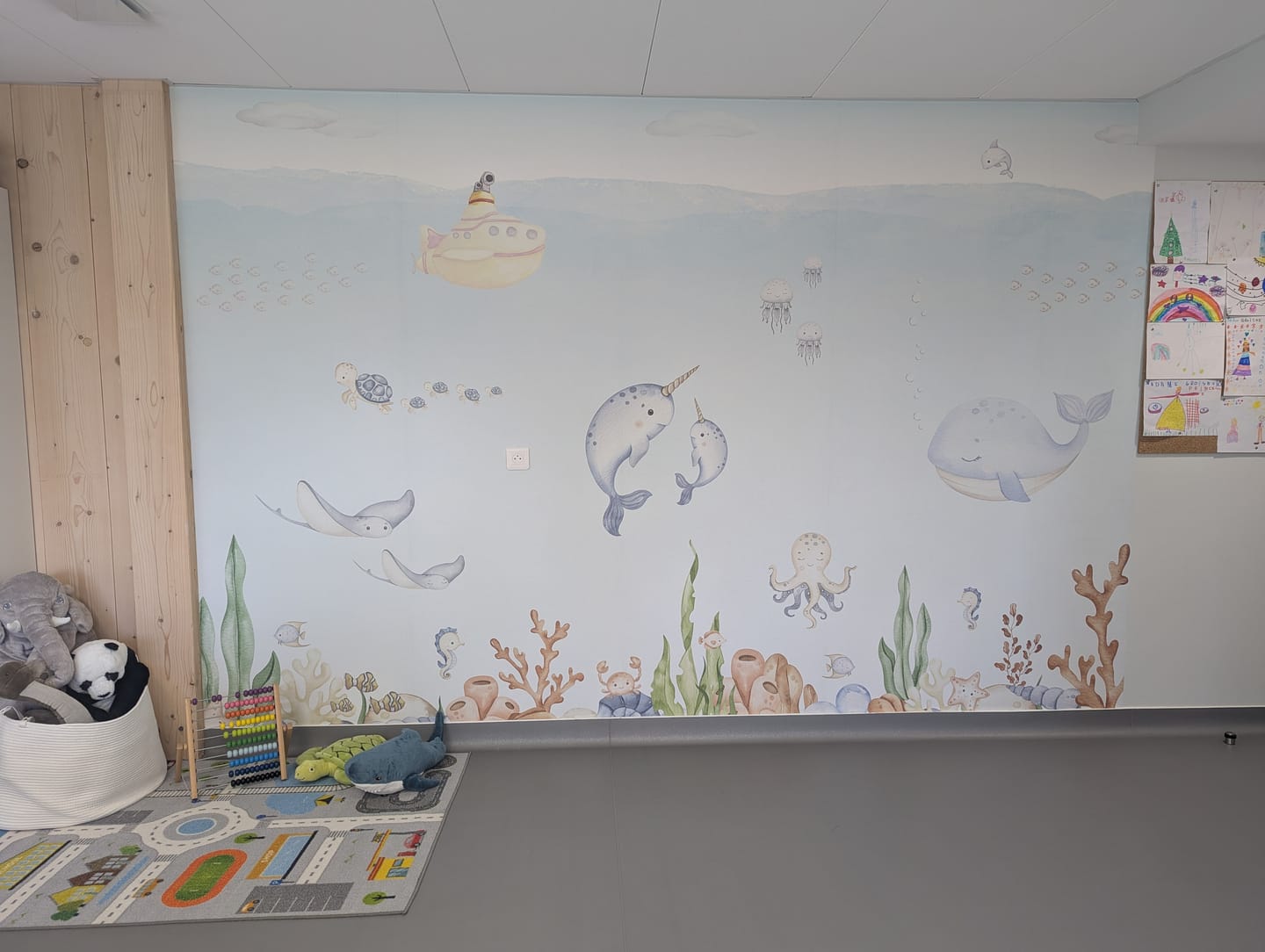 Customer photo review of Papier peint marina baie