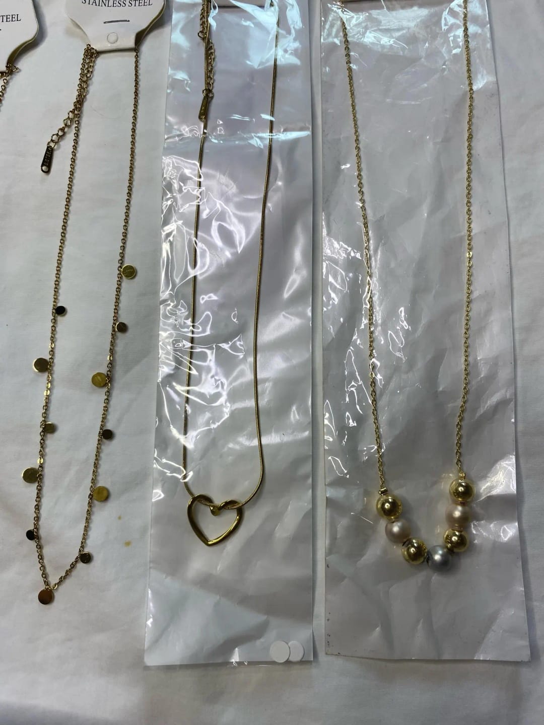 Customer photo review of 18K Elegant Heart-Shaped Pendant Necklace for Girls