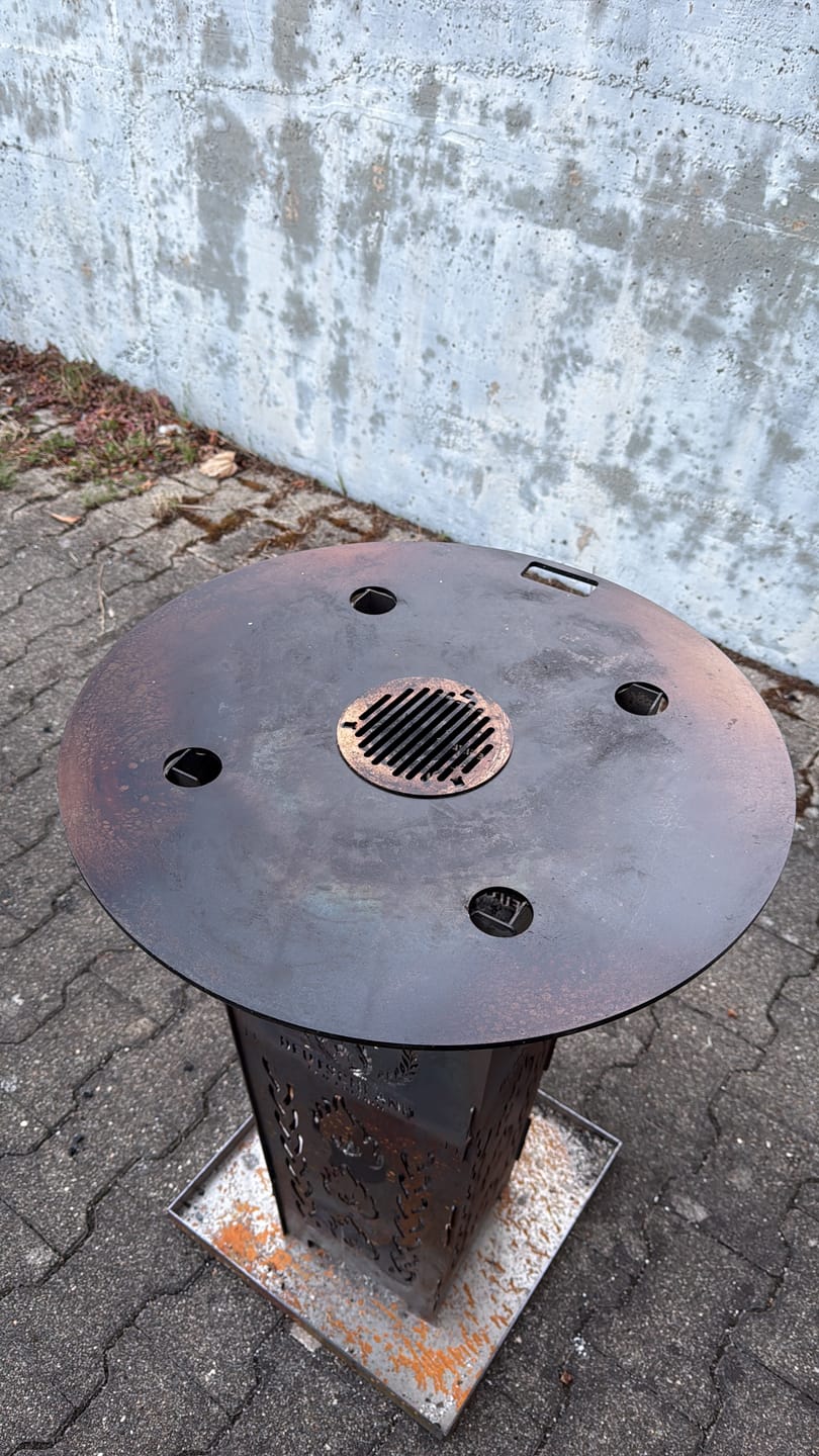 Customer photo review of Grillplatte 60cm passend zum Feuerkorb