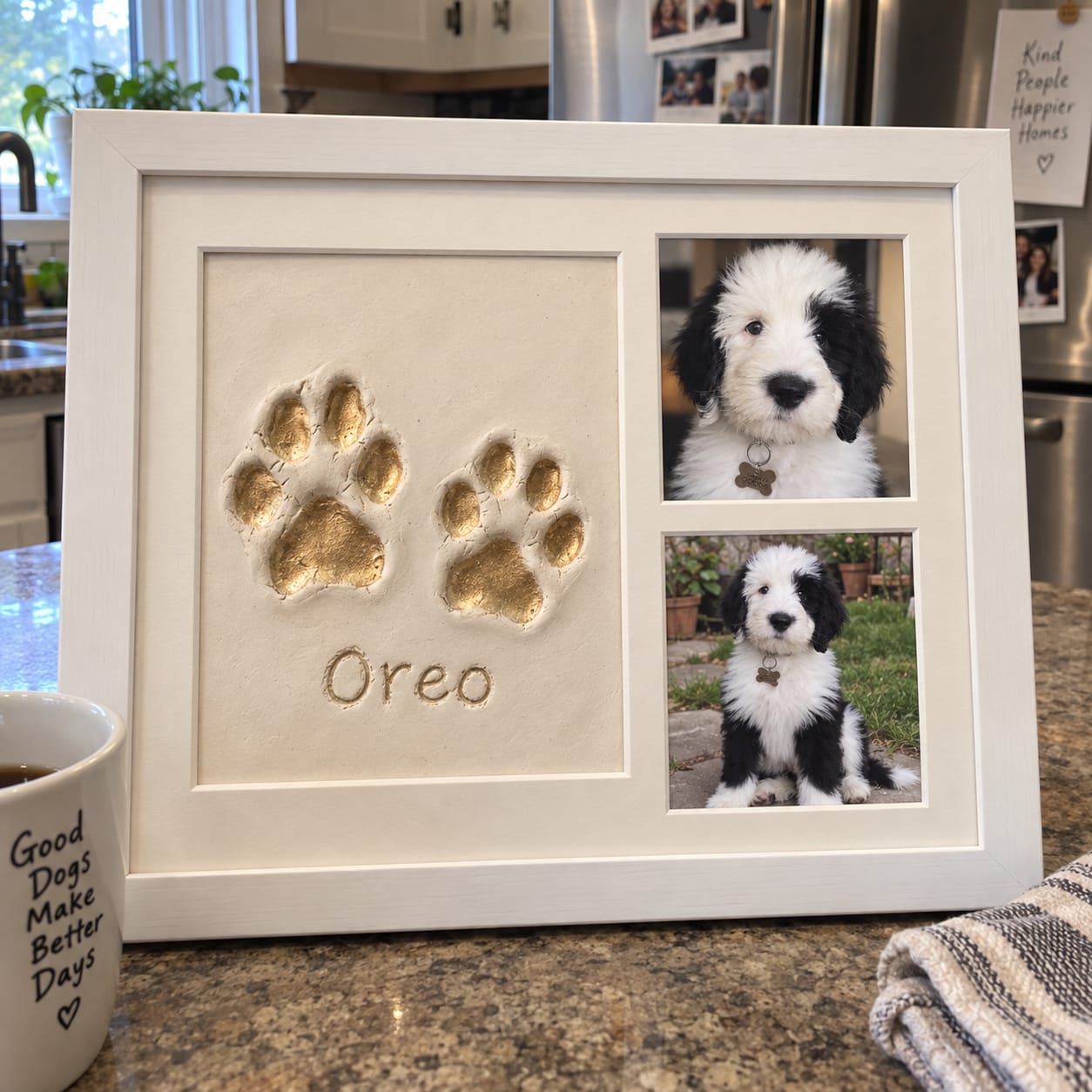Customer photo review of Pet Clay Print kit