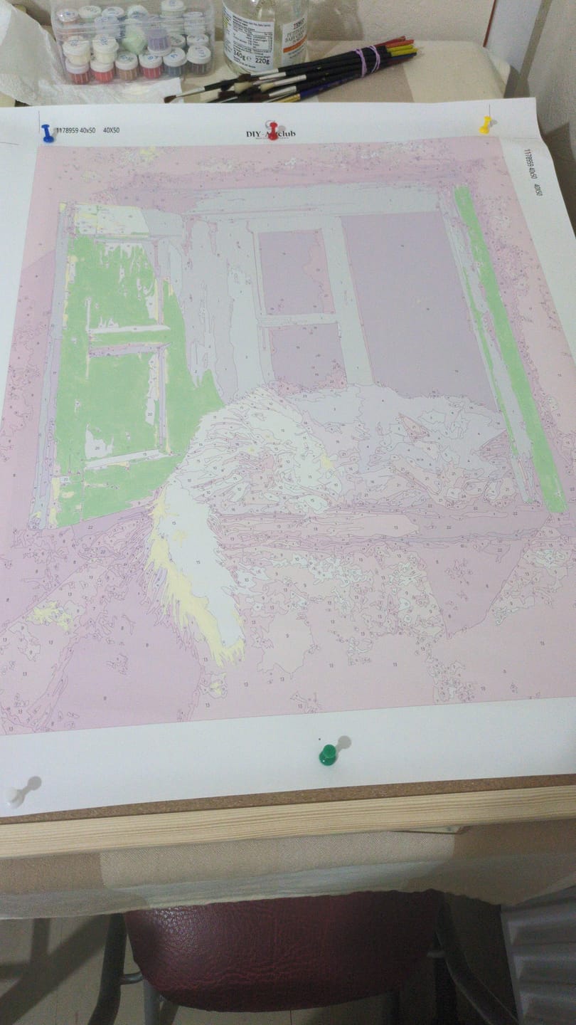Customer photo review of Lazy Afternoon | Paint by Number
