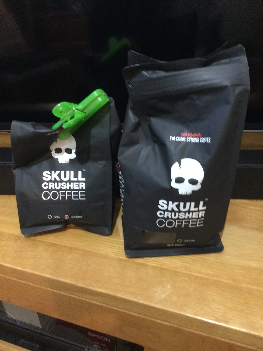 Customer photo review of Skull Crusher - High Caffeine Coffee
