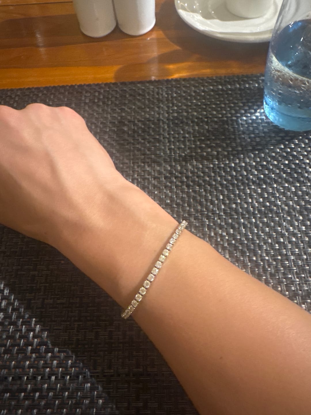 Customer photo review of Luxe Tennis Bracelet