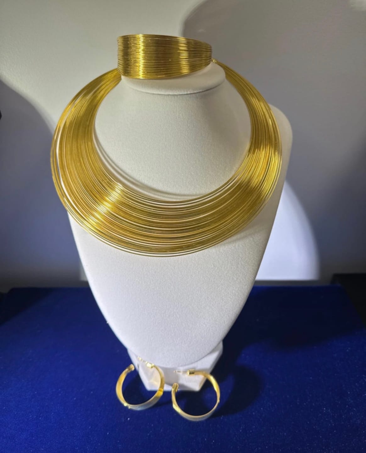 Customer photo review of Royal Blue Stretch Velvet