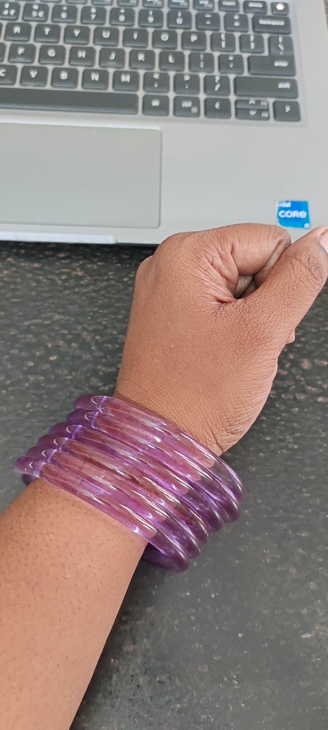 Customer photo review of Jelly Bangles 6mm Box of Seven