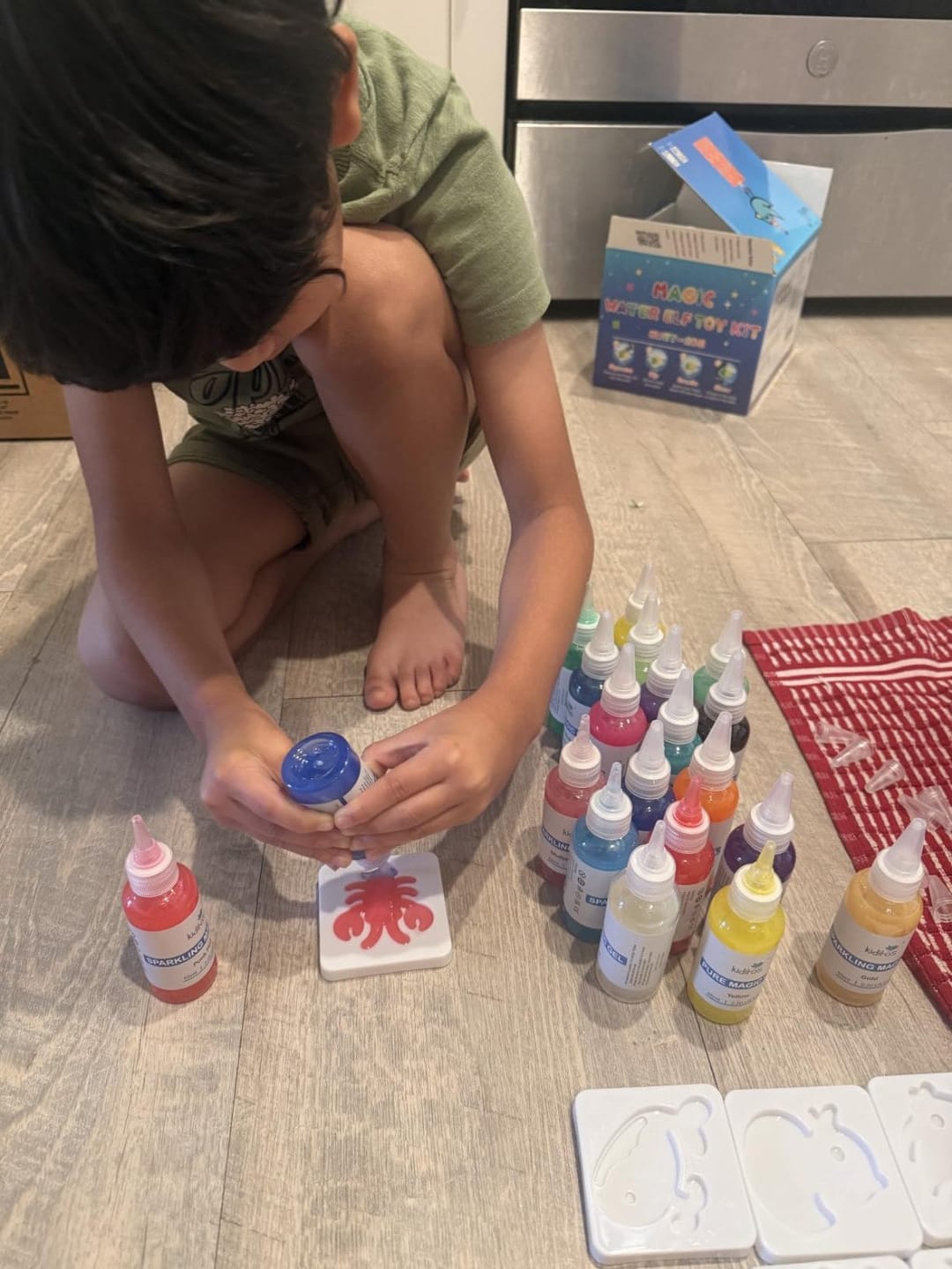 Customer photo review of Wasser Bastelset Meerestiere 3D Figuren | Kreatives DIY Set Kinder Ozean Tiere formen