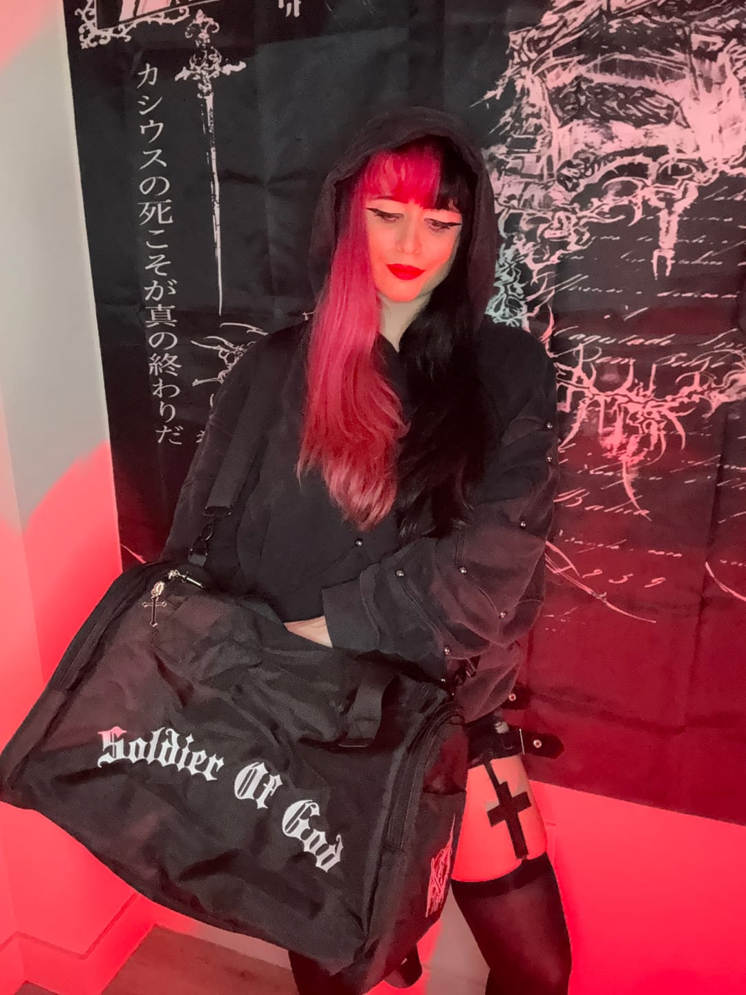 Customer photo review of Soldier of God Duffel Bag