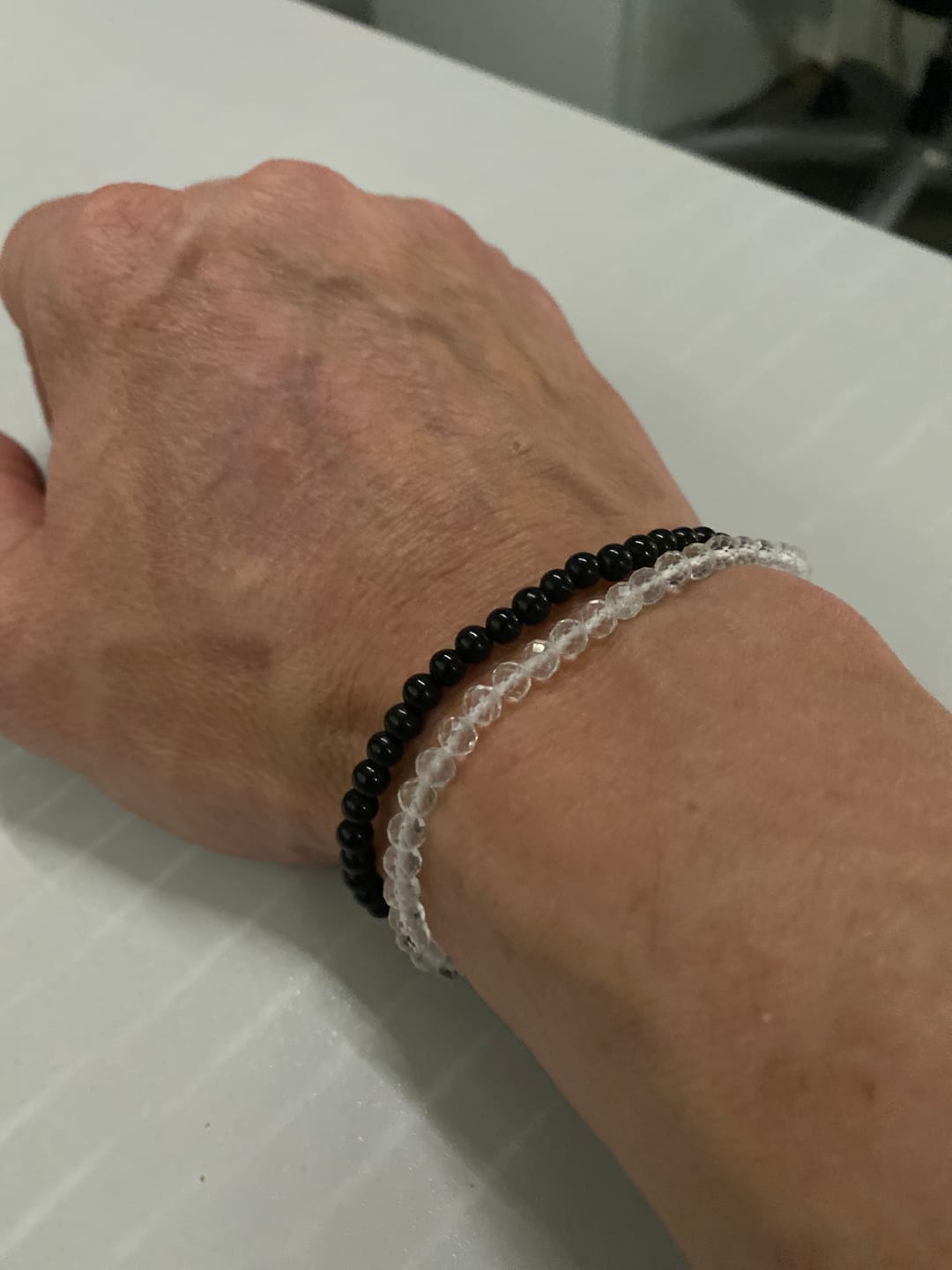 Customer photo review of Obsidian Armband - Perlen